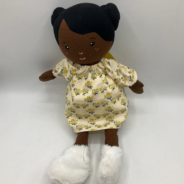 Plush Doll w/ Creme/Yellow Floral Dress