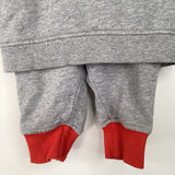 Size 3-6m (60): Hanna Andersson Grey/Multi Dinosaur 2pc Cozy Sweat Set