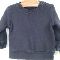 Size 6-12m: Primary Black Cozy Sweatshirt