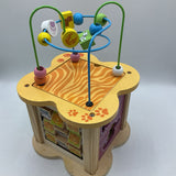 Wooden Flappable Activity Cube/Bead Maze