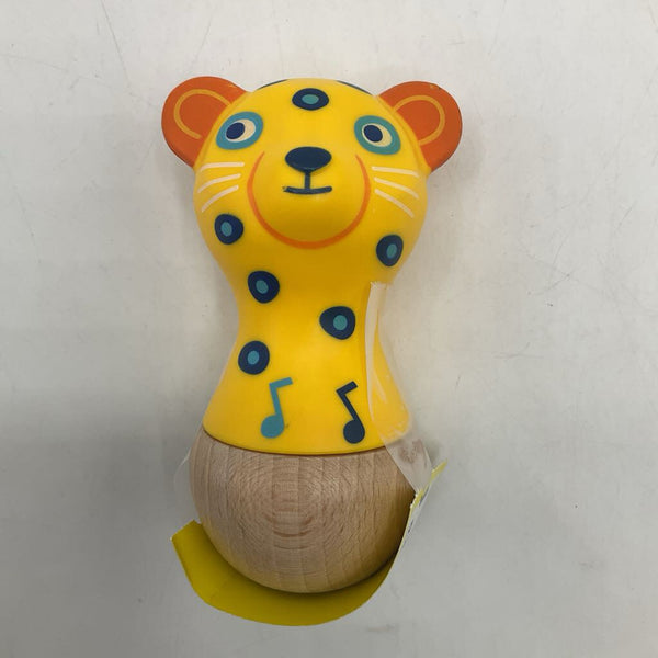 Djeco Wooden Leopard Rattle