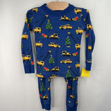 Size 3 (90): Hanna Andersson Blue Holiday Construction 2pc PJs