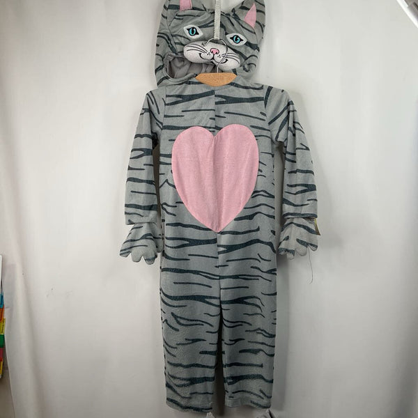 Size 2: HalloweenCostumes.com Grey Cat 4pc Costume