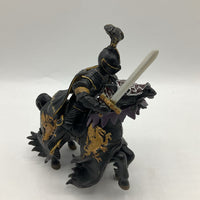 Dark Knight & Horse 2pc Figurines