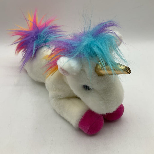 Aurora White/Colorful Unicorn Small Plush