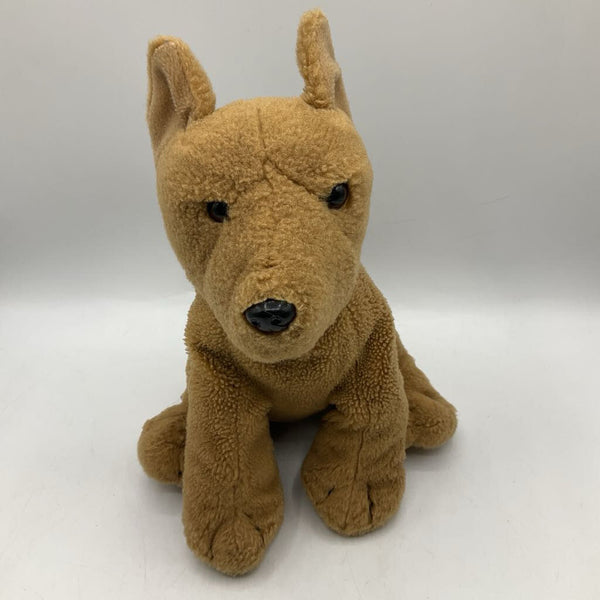Brown/Back Dog Plush