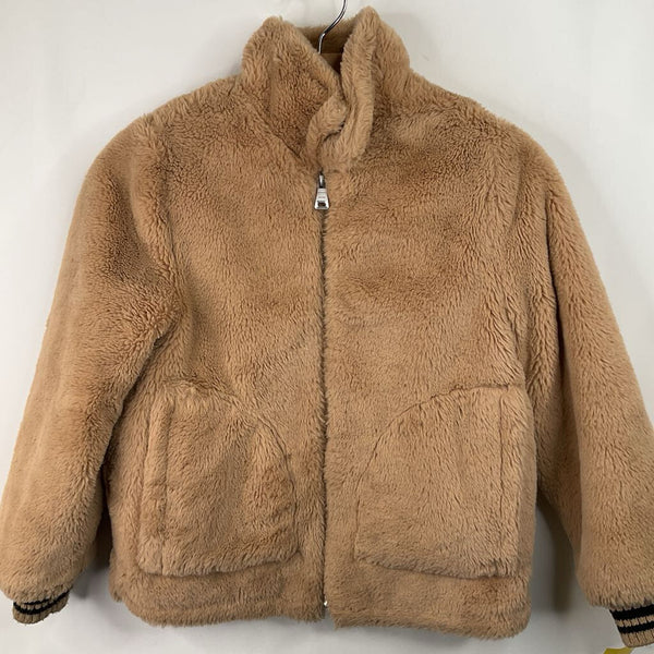 Size 9: Zara Brown Fuzzy Zip-Up Coat