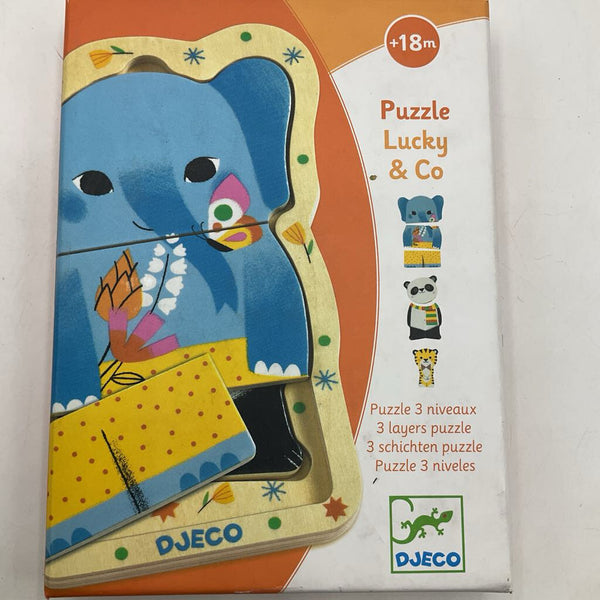 Djeco Wooden Stacking Animal Puzzle