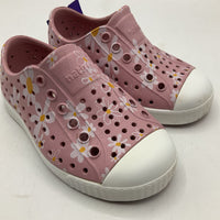 Size 6: Native Pink Floral Slip-On Shoes