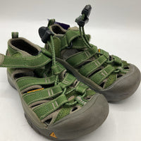 Size 9: Keen Green/Grey Toggle/Velcro Strap Sandals