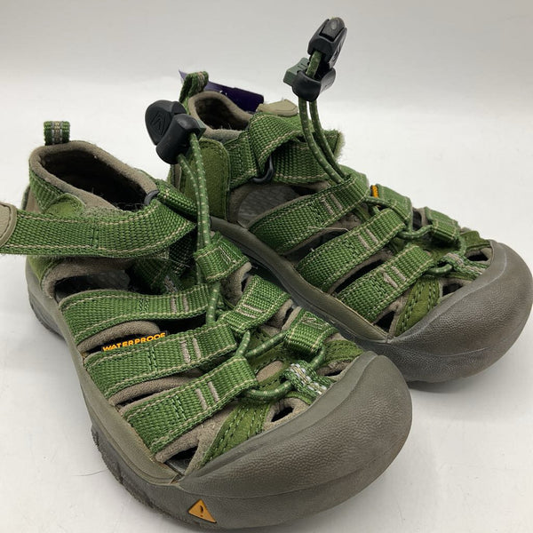 Size 9: Keen Green/Grey Toggle/Velcro Strap Sandals