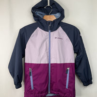 Size 8: Columbia Purple/Blue Rain Coat