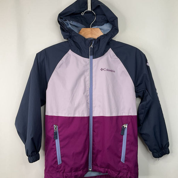 Size 8: Columbia Purple/Blue Rain Coat
