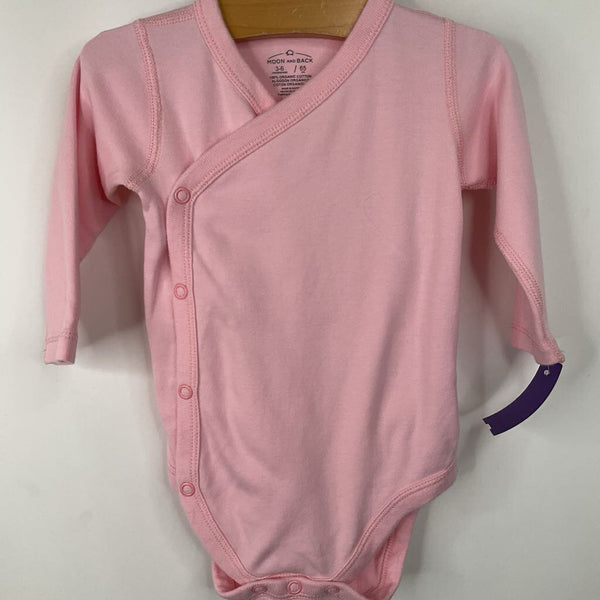 Size 3-6m (60): Hanna Andersson Pink Long Sleeve Onesie
