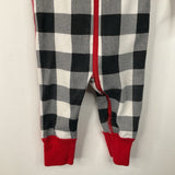 Size 3-6m (60): Hanna Andersson Black/White Checkered 1pc PJs