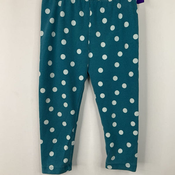 Size 12-18m (75): Hanna Andersson Blue/White Polka Dots Leggings