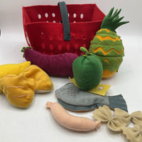 Plush Basket Of Fruits
