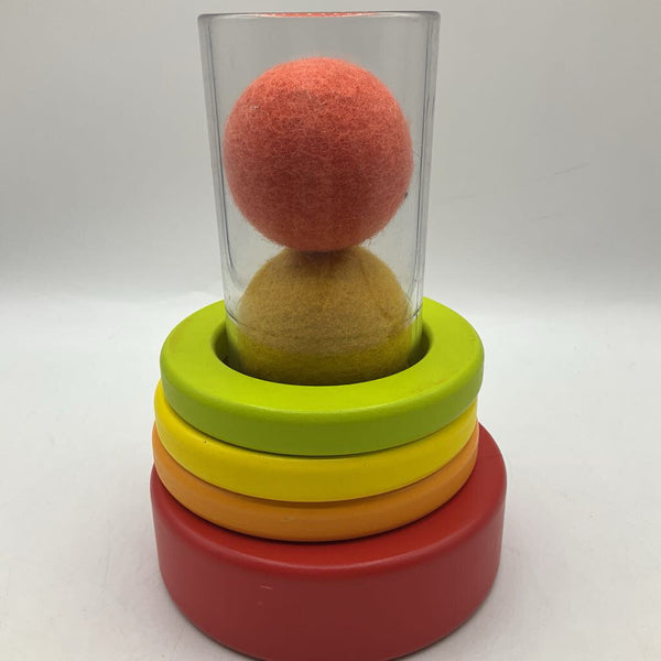 Lovevery Wooden Colorful Ring Stacker