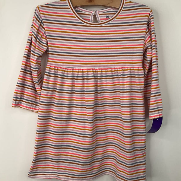 Size 3: Gap Colorful Striped Long Sleeve Dress