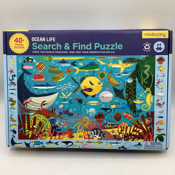 Mudpuppy Ocean Life Search & Find 64pc Puzzle