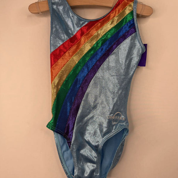Size 6-7 (S): Obersee Shimmery Rainbow Leotard