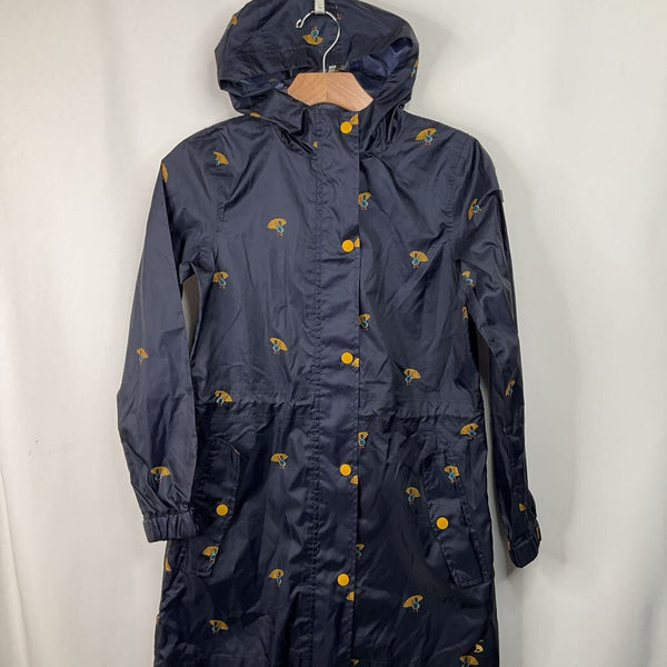 Size 11-12: Joules Blue Umbrella Print Rain Coat