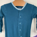 Size 0-3m: Kickee Pants Blue 1pc PJs