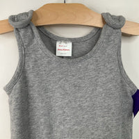 Size 2 (85): Hanna Andersson Grey Cozy Tank Romper