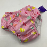 Size 18m: I Pay Pink Popsicle Print Swim Diaper