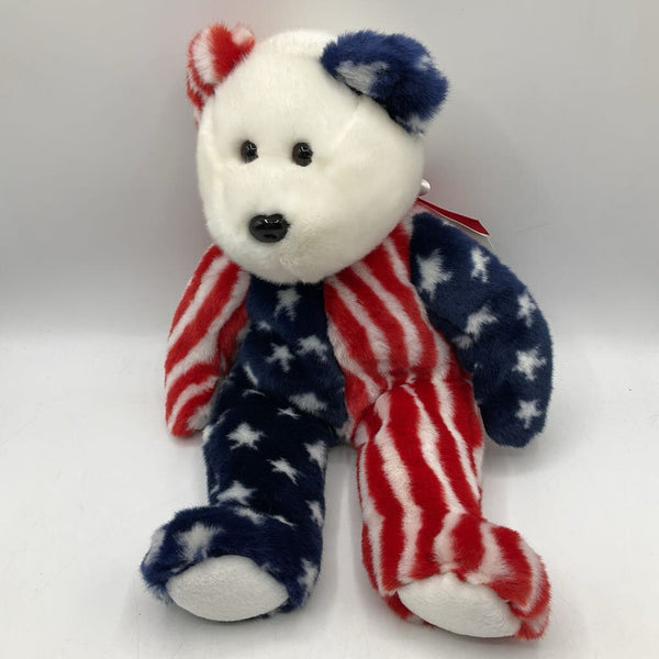 Ty Red/White/Blue "USA" Bear Plush