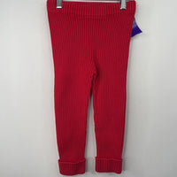 Size 3 (90): Hanna Andersson Red Knitted Pants