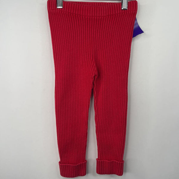 Size 3 (90): Hanna Andersson Red Knitted Pants