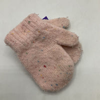 Size 2-4: Pink Knitted Mittens