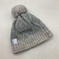 Size 1-4: Reima Grey Knitted Pom Pom Winter Hat