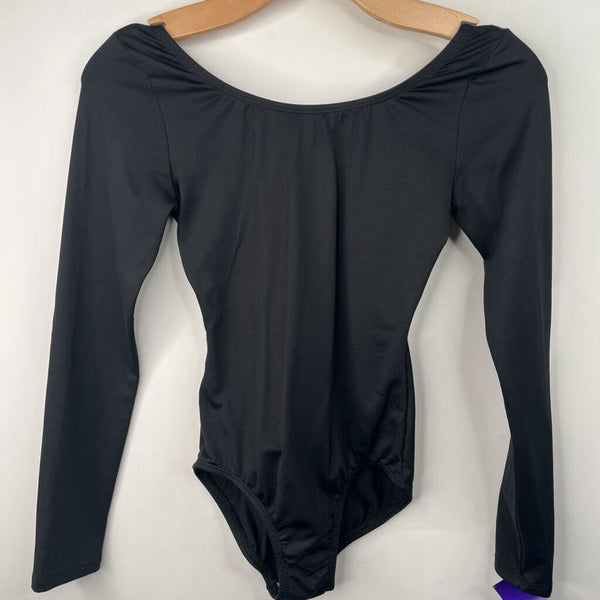 Size 10: Baby Wappers Black Leotard