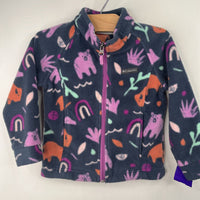 Size 3: Columbia Blue/Purple Shapes Fleece Coat