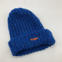 Size O/S: Tiny Cottons Blue Knitted Beanie