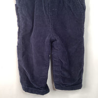 Size 12-18m: Osh Kosh B'Gosh Dark Blue Corduroy Overalls