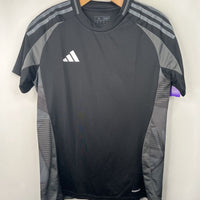 Size 10-12: Adidas Black/Grey Athletic T-Shirt