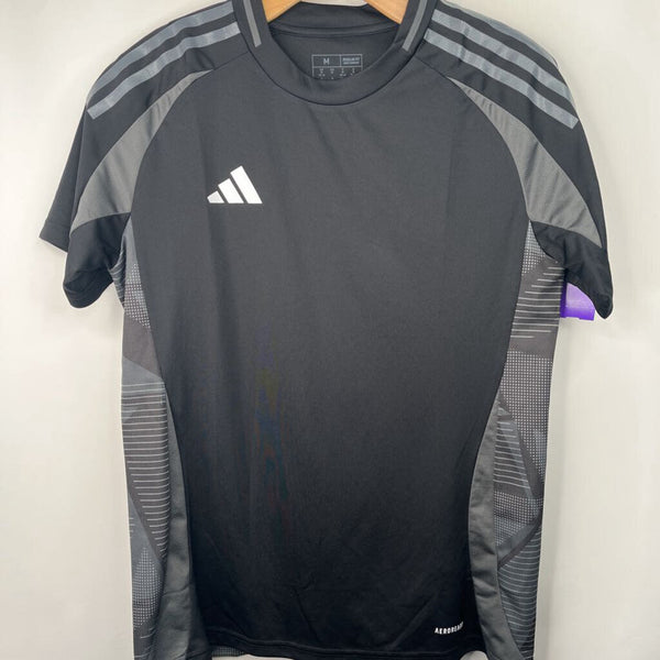 Size 10-12: Adidas Black/Grey Athletic T-Shirt