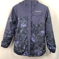 Size 14-16: Columbia Blue Floral Omni-Heat Infinity Winter Coat