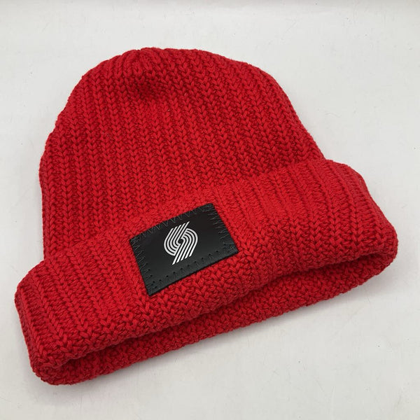 Size O/S: Love Your Melon Red Trail Blazers Knitted Beanie