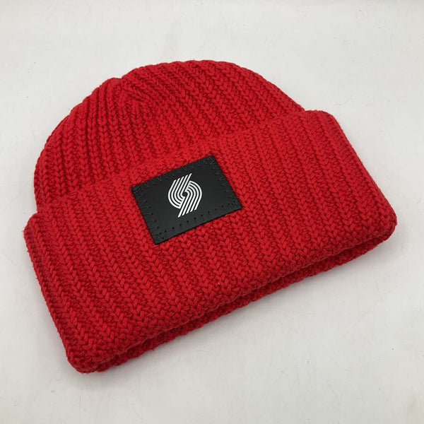 Size O/S: Love Your Melon Red Trail Blazers Knitted Beanie