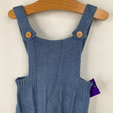 Size 12-18m Blue Knit Cosey Overalls
