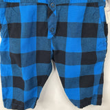 Size 3-6m: Tiny Cottons Blue Plaid Snap Up Romper