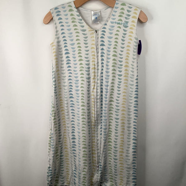 Size 18-24m: Halo Sleepsack White/Multi Pattern Zip Up Sleepsack