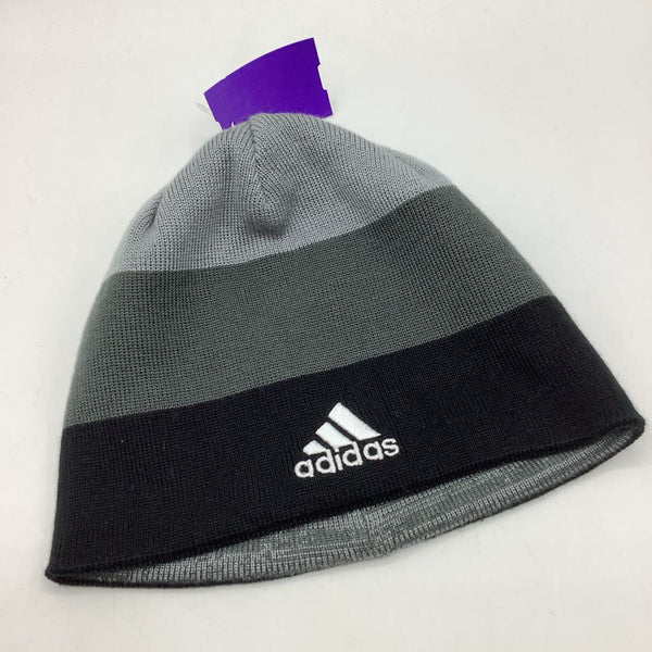 Size O/S: Adidas Black/Grey Beanie