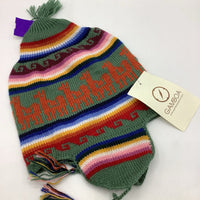 Size O/S: Gamboa Colorful Alpaca Print Winter Hat NEW