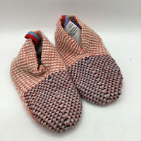 Size 8-10: Bombas Orange/Blue Knitted Gripped Slippers