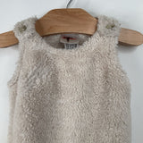 Size 0-3m (50): Hanna Andersson Creme Fuzzy Tank Romper